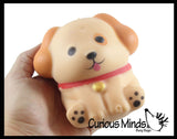 NEW - Soft Dog Animal Stress Ball - Sensory Fidget Stress Toy - Squishy Pliable Doh Ball - Puppy