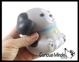 NEW - Soft Dog Animal Stress Ball - Sensory Fidget Stress Toy - Squishy Pliable Doh Ball - Puppy