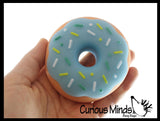 NEW - Cute Donut Doughnut Soft Doh Filled Stretch Ball with Removable Frosting - Ultra Squishy and Moldable Relaxing Sensory Fidget Stress Toy