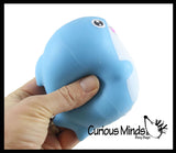 NEW - Soft Shark Ocean Animal Stress Ball - Sensory Fidget Stress Toy - Squishy Pliable Doh Ball - Sharks