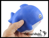 NEW - Soft Shark Ocean Animal Stress Ball - Sensory Fidget Stress Toy - Squishy Pliable Doh Ball - Sharks