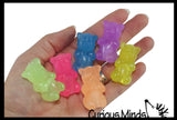 Gummy Bear Squishy Fidget Pencil Toppers - Cute Animal for On Top of Pencils - Desk Pet