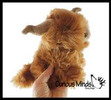 Plush Highland Cow - Heirloom Soft Hairy Cow Stuffed Animal - Cute Adorable Fuzzy