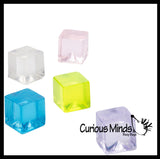 Gelatin Ice Cube Squishy Fidget Toy - Thick Gel Wiggly and Jiggly Gummy