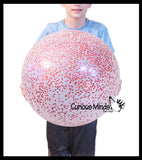 Jumbo Sparkle Inflatable Jelly Balloon Ball - Inflatable Ball - Reusable Lightweight Fun