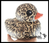 Jumbo Animal Print Rubber Ducks - Rubber Duckies - Cute Novelty Prize Reward Giveaway