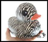 Jumbo Animal Print Rubber Ducks - Rubber Duckies - Cute Novelty Prize Reward Giveaway