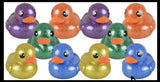 Jumbo Glitter Rubber Ducks - Rubber Ducky Duckies - Cute Novelty Prize Reward Giveaway