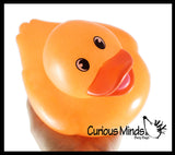 Jumbo Glitter Rubber Ducks - Rubber Duckies - Cute Novelty Prize Reward Giveaway