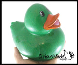 Jumbo Glitter Rubber Ducks - Rubber Duckies - Cute Novelty Prize Reward Giveaway