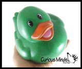 Jumbo Glitter Rubber Ducks - Rubber Duckies - Cute Novelty Prize Reward Giveaway