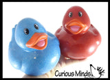 Jumbo Glitter Rubber Ducks - Rubber Duckies - Cute Novelty Prize Reward Giveaway