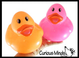 Jumbo Glitter Rubber Ducks - Rubber Duckies - Cute Novelty Prize Reward Giveaway