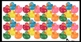 Jumbo Glitter Rubber Ducks - Rubber Duckies - Cute Novelty Prize Reward Giveaway