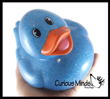 Jumbo Glitter Rubber Ducks - Rubber Duckies - Cute Novelty Prize Reward Giveaway