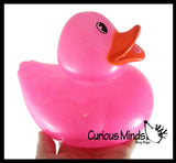 Jumbo Glitter Rubber Ducks - Rubber Duckies - Cute Novelty Prize Reward Giveaway