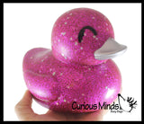 Jumbo Glitter with Stars Rubber Ducks - Rubber Ducky Duckies - Cute Novelty Prize Reward Giveaway