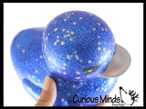 Jumbo Glitter with Stars Rubber Ducks - Rubber Ducky Duckies - Cute Novelty Prize Reward Giveaway