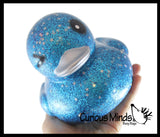 Jumbo Glitter with Stars Rubber Ducks - Rubber Ducky Duckies - Cute Novelty Prize Reward Giveaway