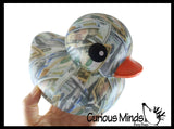 Jumbo Money Cash Pattern Rubber Ducks - Rubber Duckies - Cute Novelty Prize Reward Giveaway