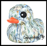 Jumbo Money Cash Pattern Rubber Ducks - Rubber Duckies - Cute Novelty Prize Reward Giveaway