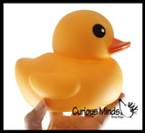 Jumbo Solid Pastel Rubber Ducks - Rubber Ducky Duckies - Cute Novelty Prize Reward Giveaway