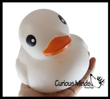 Jumbo Solid Pastel Rubber Ducks - Rubber Ducky Duckies - Cute Novelty Prize Reward Giveaway