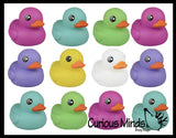 Jumbo Solid Pastel Rubber Ducks - Rubber Ducky Duckies - Cute Novelty Prize Reward Giveaway