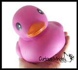 Jumbo Solid Pastel Rubber Ducks - Rubber Ducky Duckies - Cute Novelty Prize Reward Giveaway