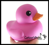 Jumbo Solid Pastel Rubber Ducks - Rubber Ducky Duckies - Cute Novelty Prize Reward Giveaway