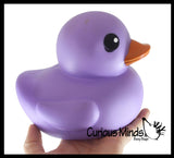 Jumbo Solid Pastel Rubber Ducks - Rubber Ducky Duckies - Cute Novelty Prize Reward Giveaway