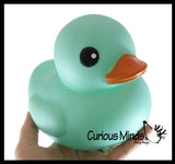 Jumbo Solid Pastel Rubber Ducks - Rubber Ducky Duckies - Cute Novelty Prize Reward Giveaway