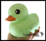 Jumbo Solid Pastel Rubber Ducks - Rubber Ducky Duckies - Cute Novelty Prize Reward Giveaway