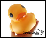 Jumbo Solid Pastel Rubber Ducks - Rubber Ducky Duckies - Cute Novelty Prize Reward Giveaway