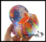 Jumbo Splatter Paint Pattern Rubber Ducks - Rubber Duckies - Cute Novelty Prize Reward Giveaway