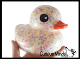 Jumbo Ice Cream with Sprinkles Rubber Ducks - Rubber Ducky Duckies - Cute Novelty Prize Reward Giveaway Neapolitan