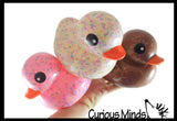 Jumbo Ice Cream with Sprinkles Rubber Ducks - Rubber Ducky Duckies - Cute Novelty Prize Reward Giveaway Neapolitan