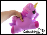 NEW - JUMBO Pony Unicorn Squishy Slow Rise Foam Pet Animal Toy -  Scented Sensory, Stress, Fidget Toy