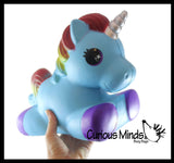 NEW - JUMBO Pony Unicorn Squishy Slow Rise Foam Pet Animal Toy -  Scented Sensory, Stress, Fidget Toy