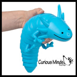 NEW Jumbo 12" Axolotl Fidget - Large Wiggle Articulated Jointed Moving Axolotyl Toy - Unique