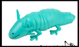 NEW Jumbo 12" Axolotl Fidget - Large Wiggle Articulated Jointed Moving Axolotyl Toy - Unique