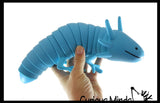 NEW Jumbo 12" Axolotl Fidget - Large Wiggle Articulated Jointed Moving Axolotyl Toy - Unique