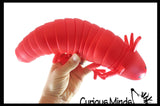 NEW Jumbo 12" Axolotl Fidget - Large Wiggle Articulated Jointed Moving Axolotyl Toy - Unique