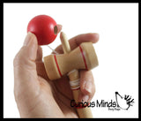 NEW - Kendama Small Wood Ball and Cup Wooden Mexican Yo Yo Toy Yoyo Skill Trick Toy