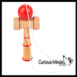 NEW - Kendama Small Wood Ball and Cup Wooden Mexican Yo Yo Toy Yoyo Skill Trick Toy