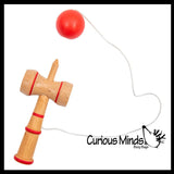 NEW - Kendama Small Wood Ball and Cup Wooden Mexican Yo Yo Toy Yoyo Skill Trick Toy