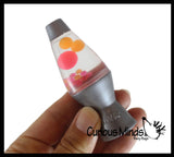 NEW - Mini Lava Lamp Squish and Flow Stress Ball Nee Doh.  Squeeze to Put Lava in Motion