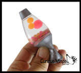 NEW - Mini Lava Lamp Squish and Flow Stress Ball Nee Doh.  Squeeze to Put Lava in Motion