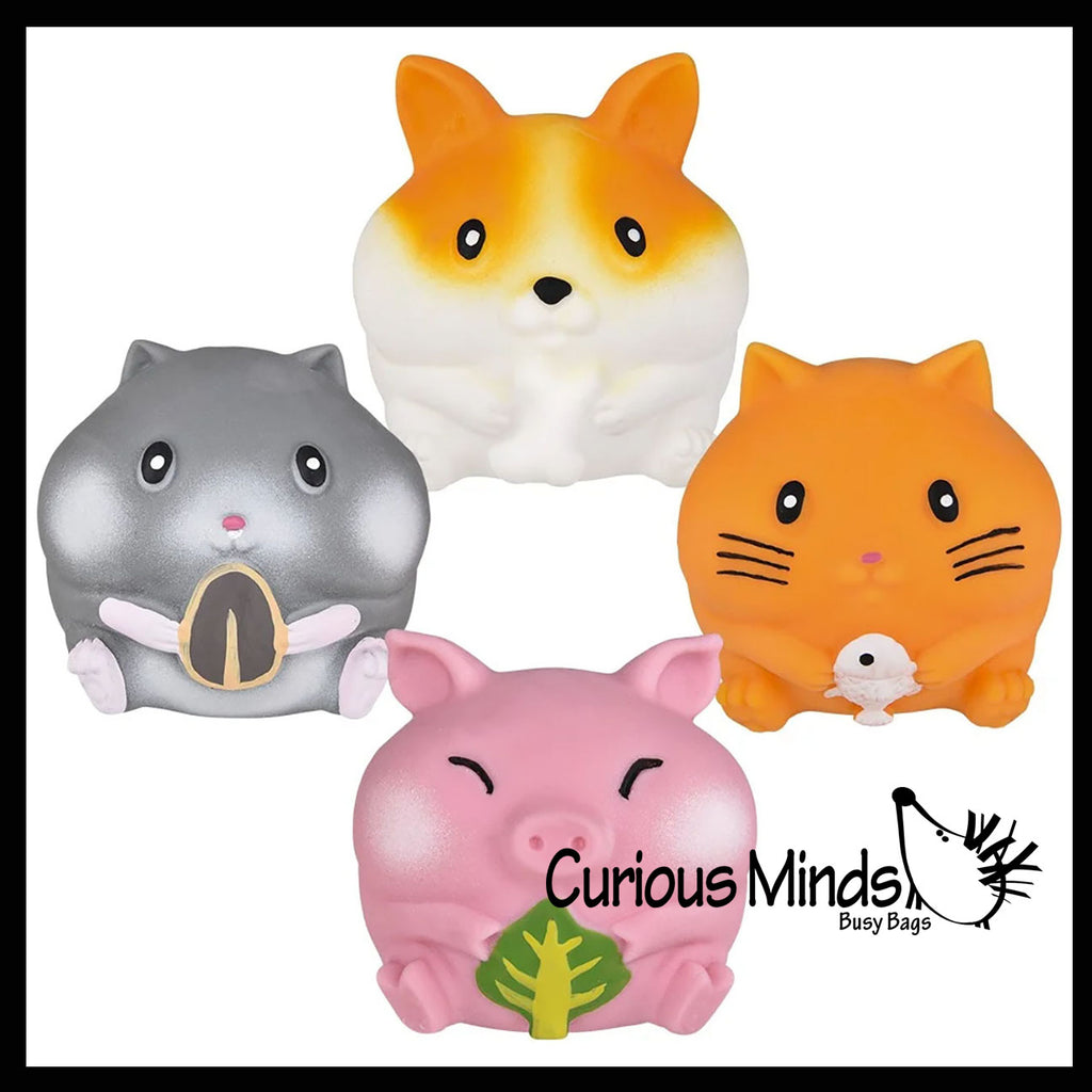 Marshmallow Animal Stress Balls - Ultra Soft Kneadable Fidget Squish Balls - Amazingly Soft