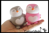 NEW - Marshmallow Penguin Animal Stress Balls - Ultra Soft Kneadable Fidget Squish Balls - Amazingly Soft Winter